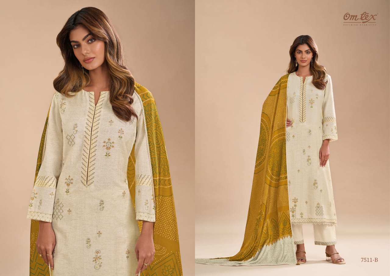 Ujala By Omtex Cotton Silk Jacquard Salwar Kameez Wholesale